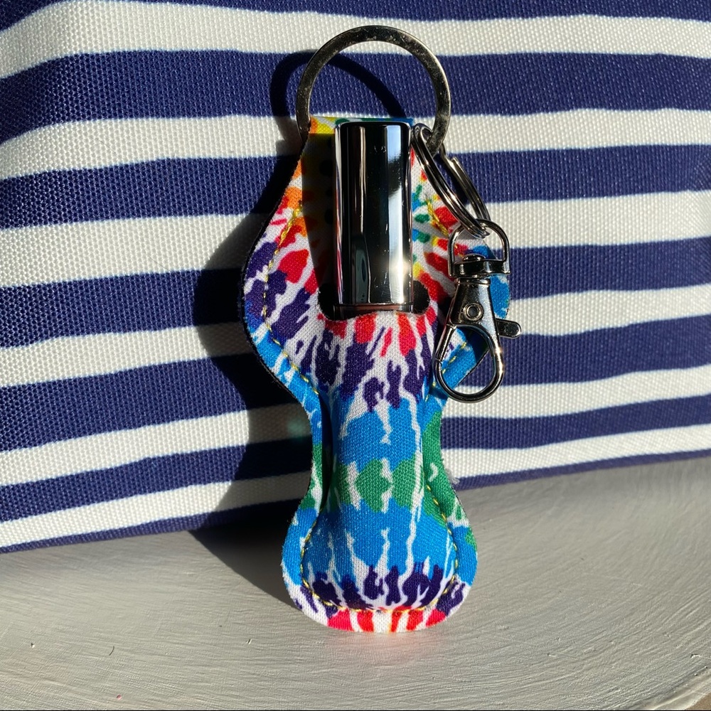 🔥5/$25🔥Versatile Neoprene Keychain Holder (lip balm/ clipper lighters, etc.)